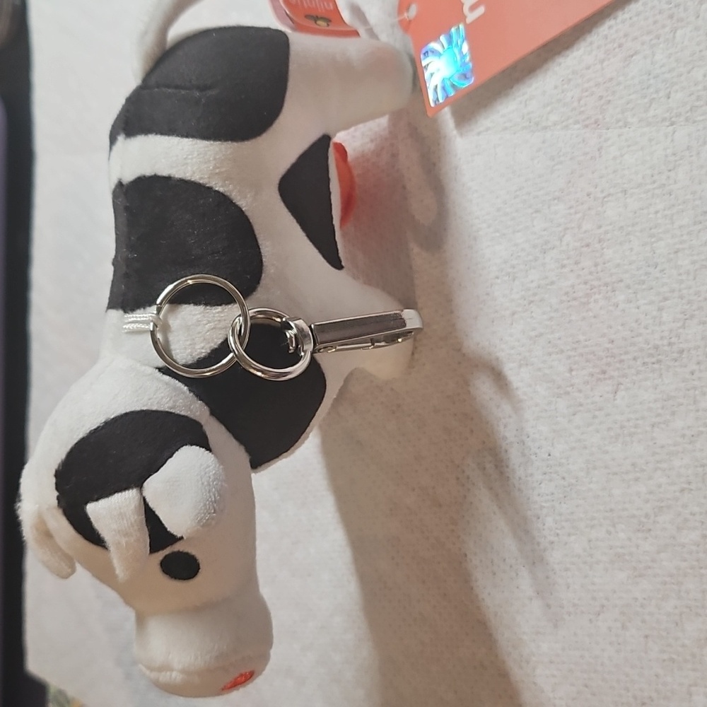 Miffy Cow Plush Keychain